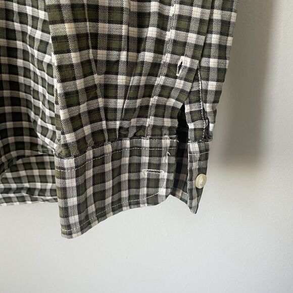 American Eagle Men’s Size Large Plaid Button Up Long Sleeve Shirt 100% Cotton‎ - Picture 9 of 11
